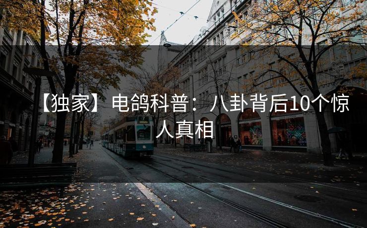 【独家】电鸽科普：八卦背后10个惊人真相