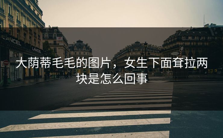 大荫蒂毛毛的图片，女生下面耷拉两块是怎么回事
